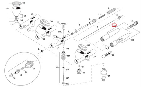 HP-CM CP2 Preset Cap Handle Set